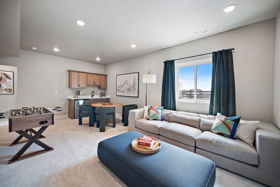 Furnished interior in a model home at Trails at Aspen Ridge-3 in Colorado Springs (Image 21). Furnished interior in a model home at Trails at Aspen Ridge-3 in Colorado Springs (Image 21).