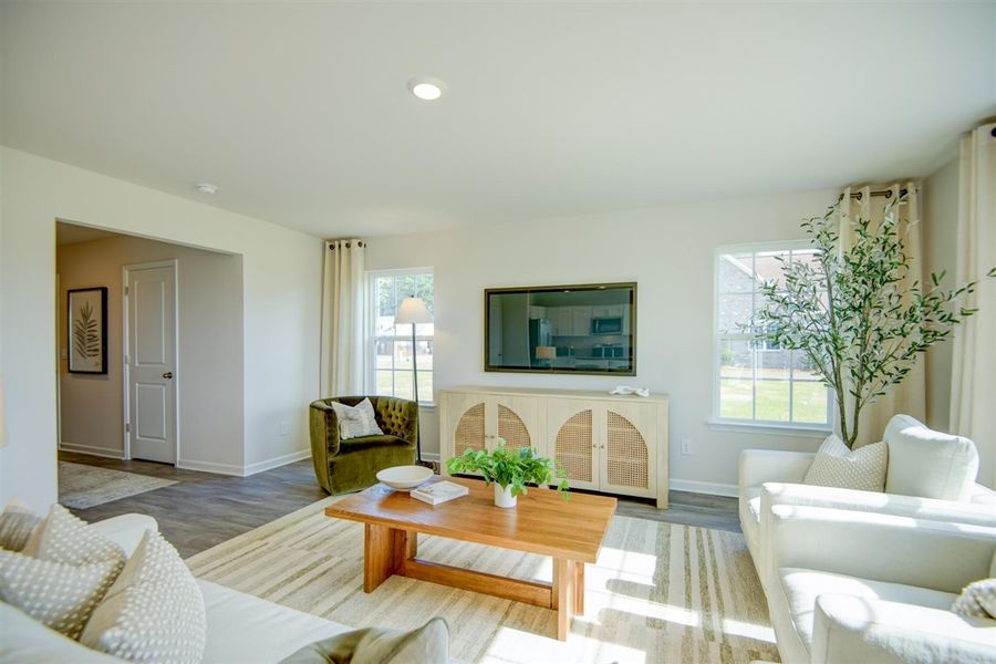 Furnished interior in a model home at Butterfield in Kinston (Image 9).