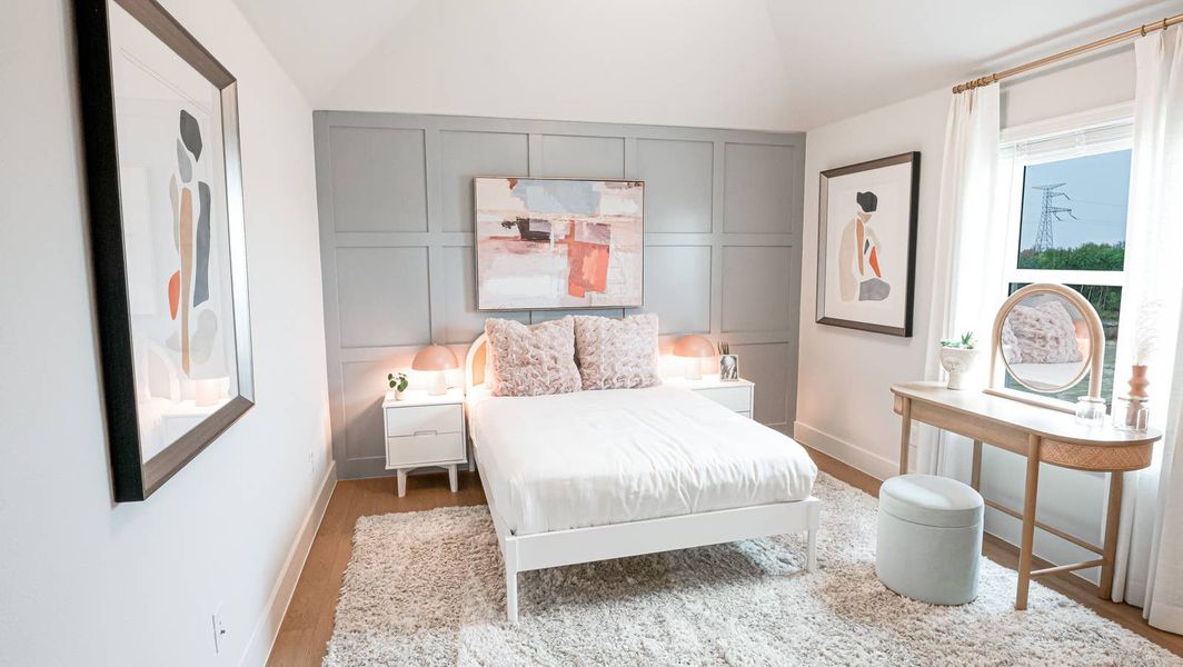 Furnished interior in a model home at The Villages of Hurricane Creek in Anna (Image 6).