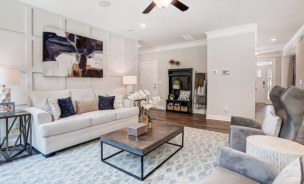Furnished interior in a model home at Arbordale Reserve in Elgin (Image 13). Furnished interior in a model home at Arbordale Reserve in Elgin (Image 13).