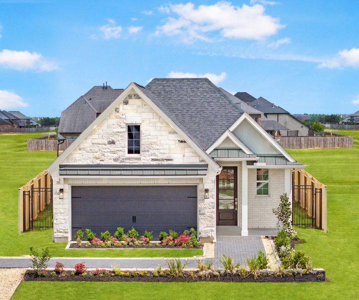 Front exterior of a home in the Jordan Ranch community, located in Katy, TX (Image 3).
