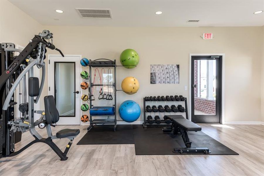 Ditch the gym membership and get your sweat on at the community fitness center.