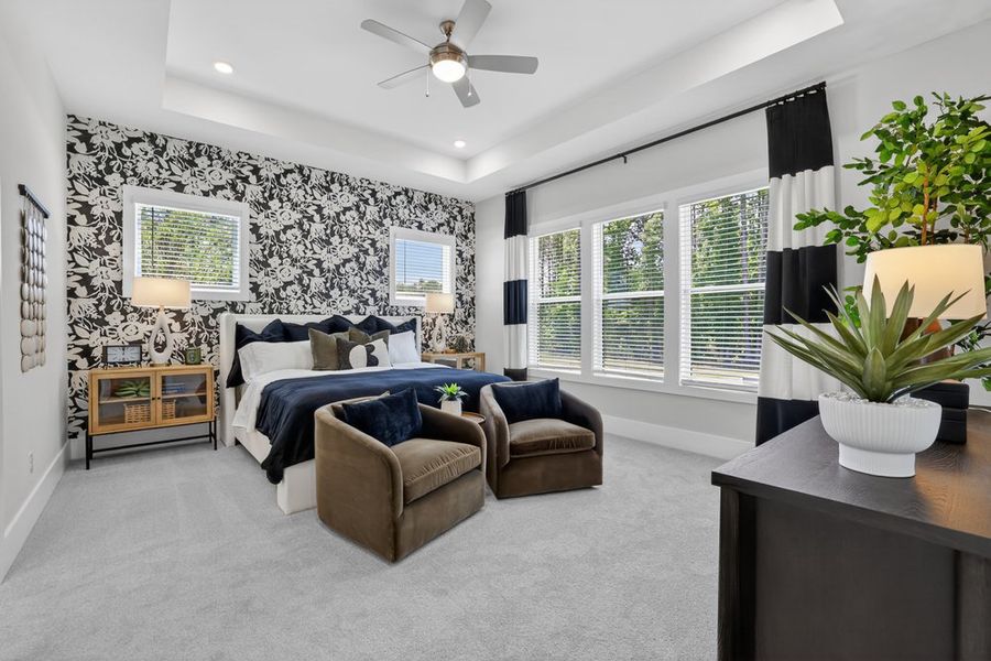 Furnished interior in a model home at Towson Village in Peachtree City (Image 3).