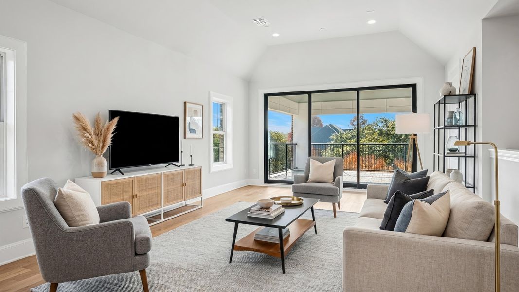 Furnished interior in a model home at Addison Grove in Addison (Image 17). Furnished interior in a model home at Addison Grove in Addison (Image 17).