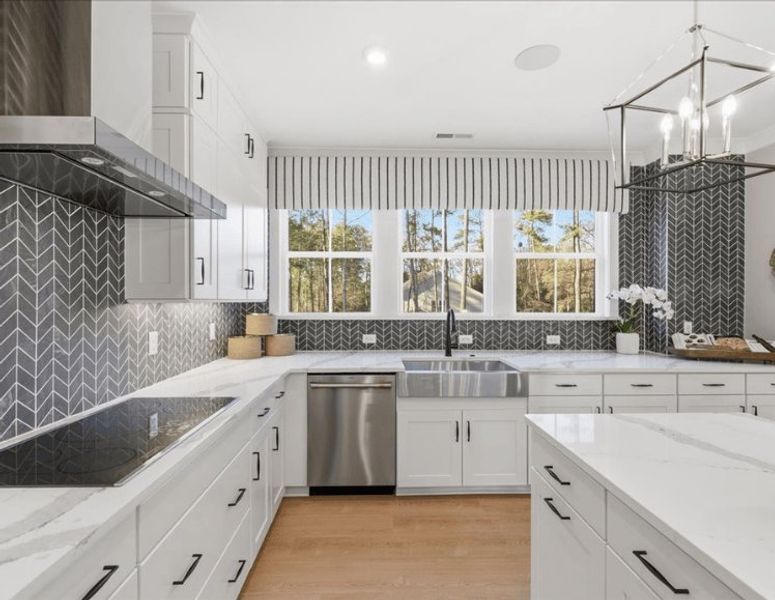 Furnished interior in a model home at Ascend in Charlotte (Image 9).