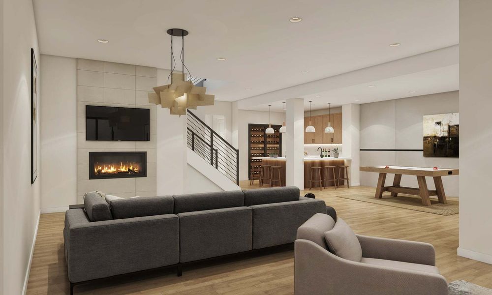 Residence 2 | Basement | V3 layout | The Summit at Castle Pines by Trumark Homes:Residence 2 | Basement | V3 layout | The Summit at Castle Pines by Trumark Homes