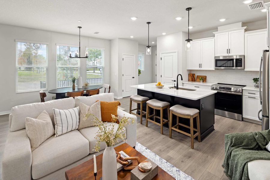 Furnished interior in a model home at Baldwin Crossing 22' in Orlando (Image 3).