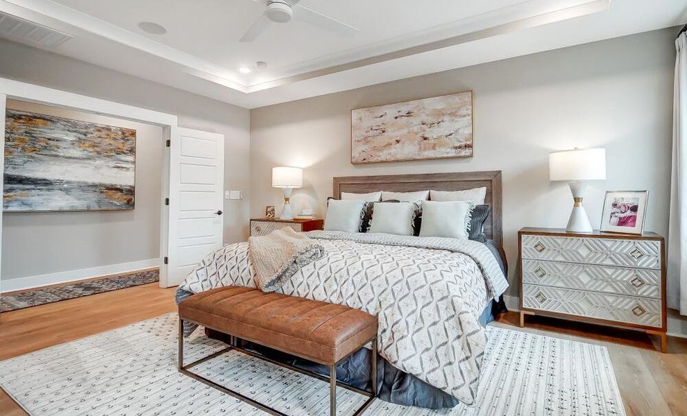 Furnished interior in a model home at The Fairways at Springlake in York (Image 10).