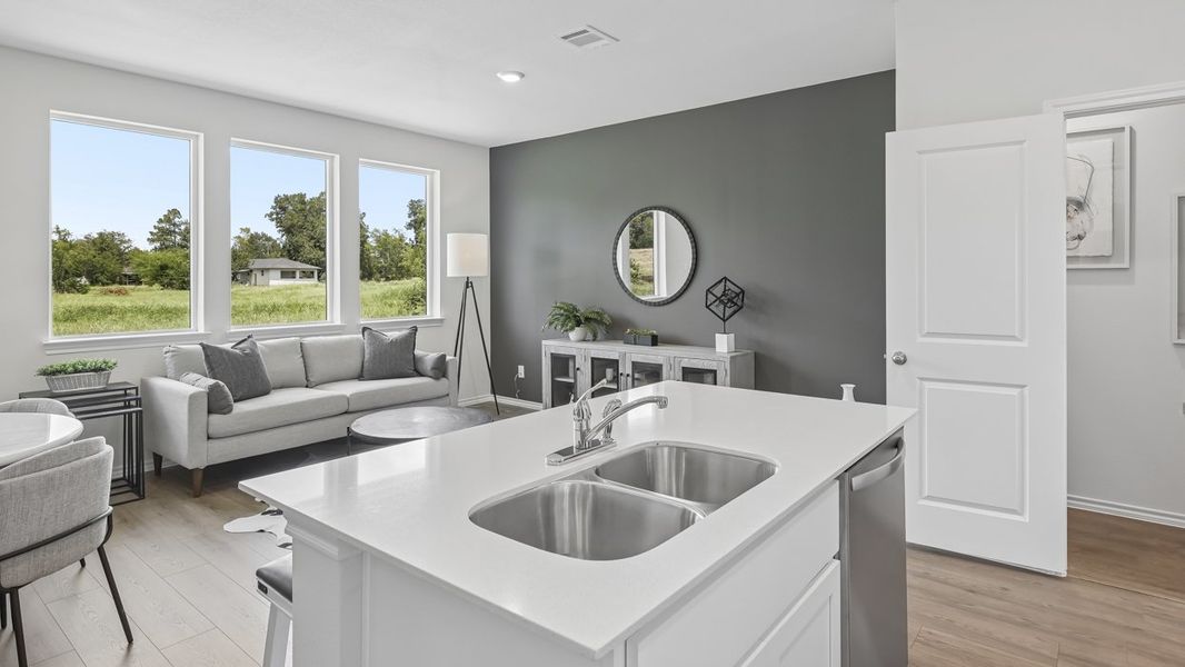 Furnished interior in a model home at Stonewood in Sulphur Springs (Image 23).