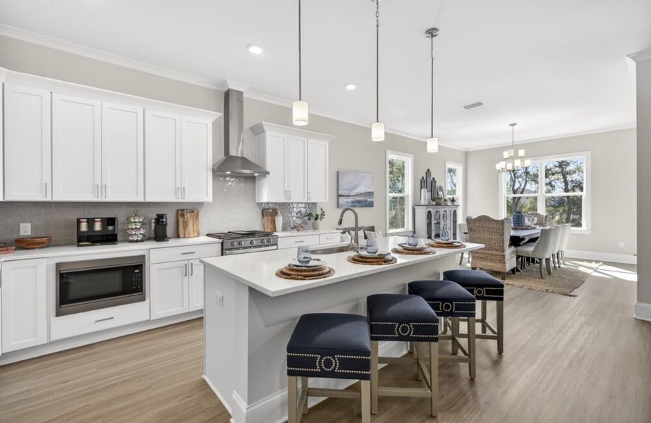 Furnished interior in a model home at Magnolia Bay Estates in Freeport (Image 7).
