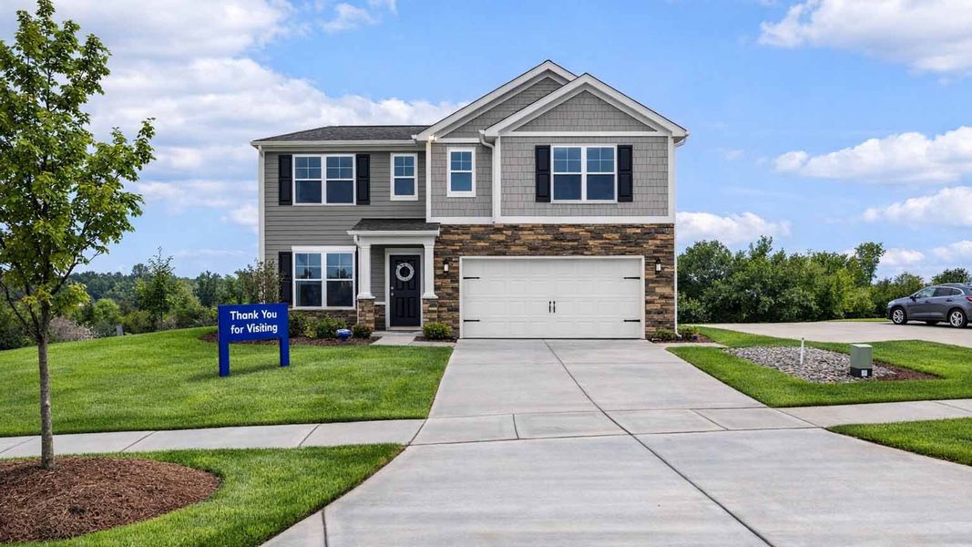 Front exterior of a home in the Secrest Commons community, located in Monroe, NC (Image 4).