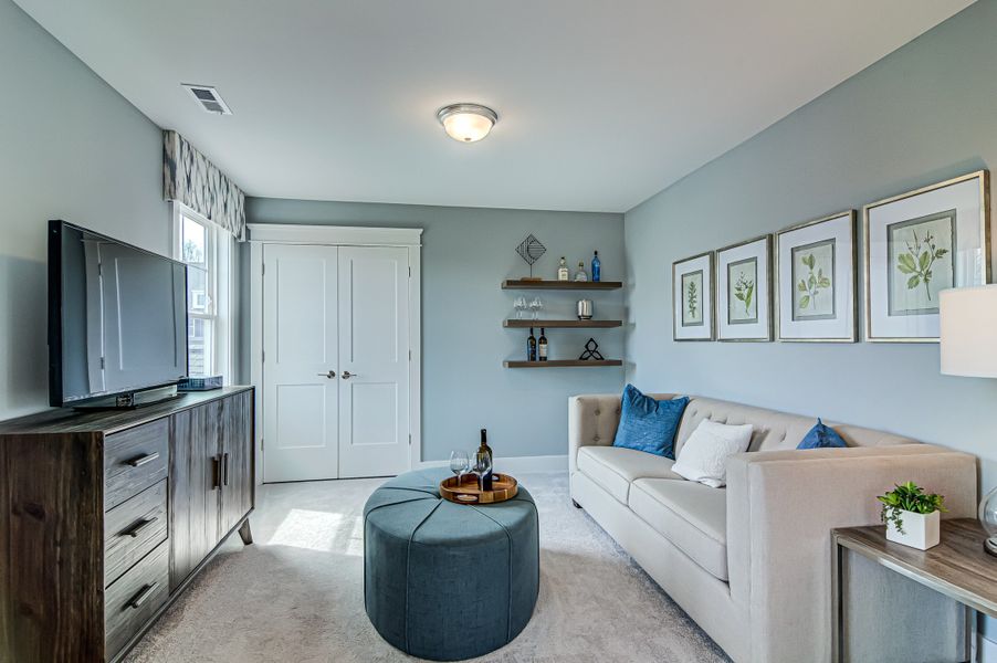 Furnished interior in a model home at Verona in Burlington (Image 11).