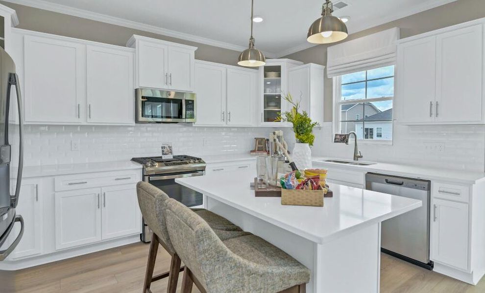 Furnished interior in a model home at Black Forest Pointe in Benson (Image 16).