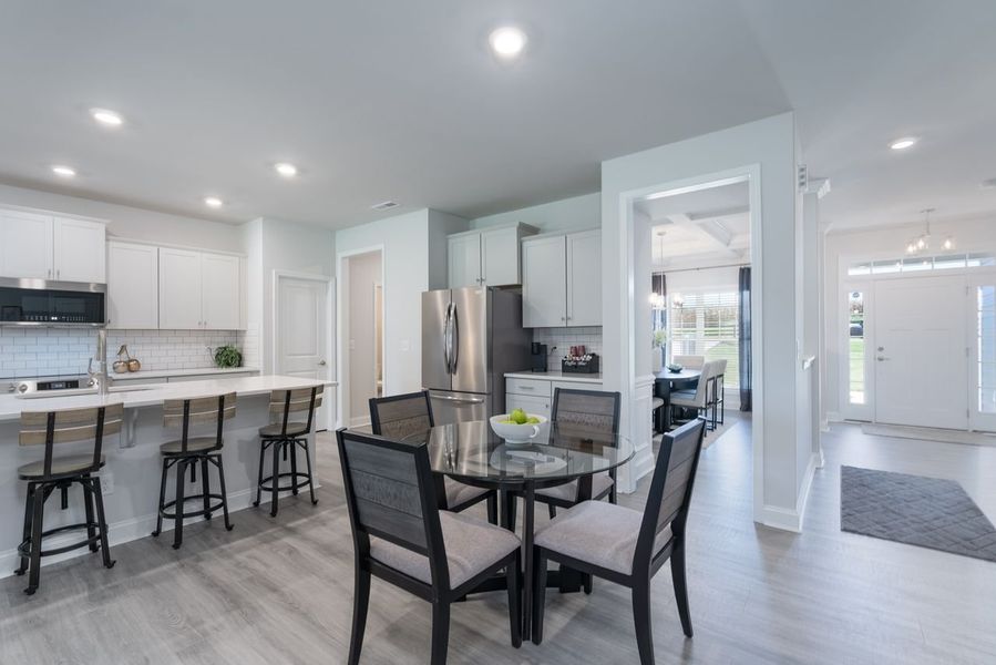 Furnished interior in a model home at Swann Hills in Statesville (Image 10).