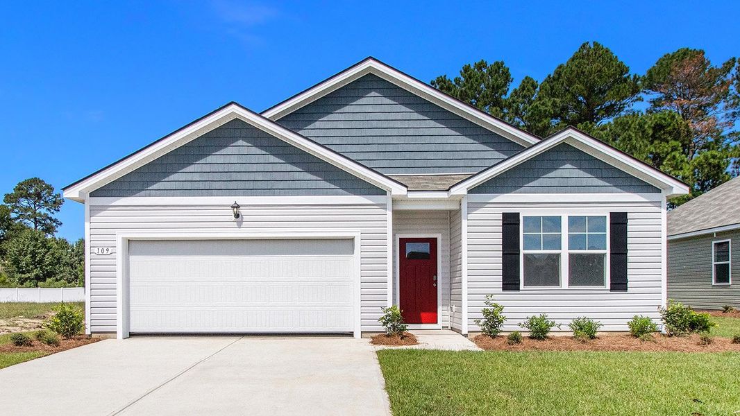 Front exterior of a home in the Winfield Farms community, located in Myrtle Beach, SC (Image 3).