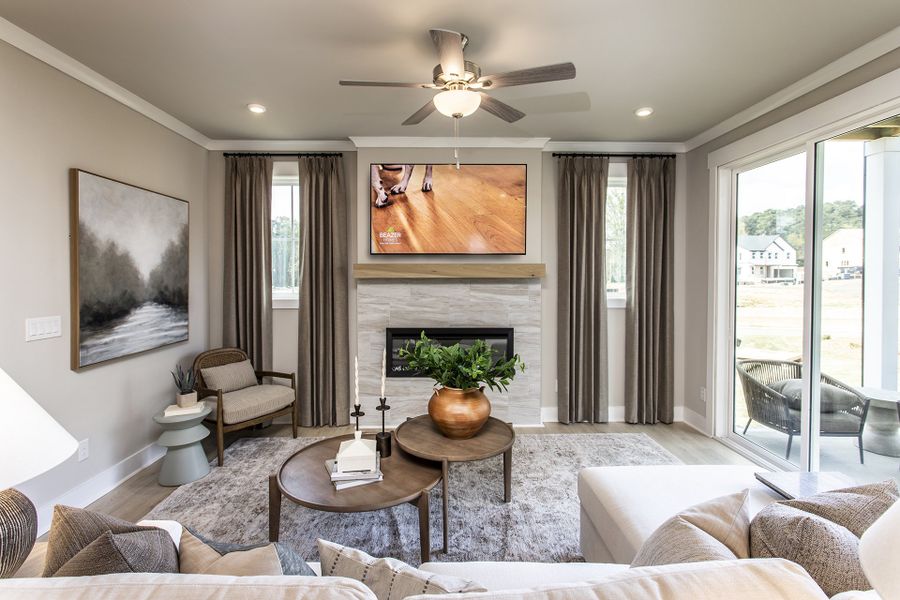 Furnished interior in a model home at Poppy at GreenHouse in Marietta (Image 3).