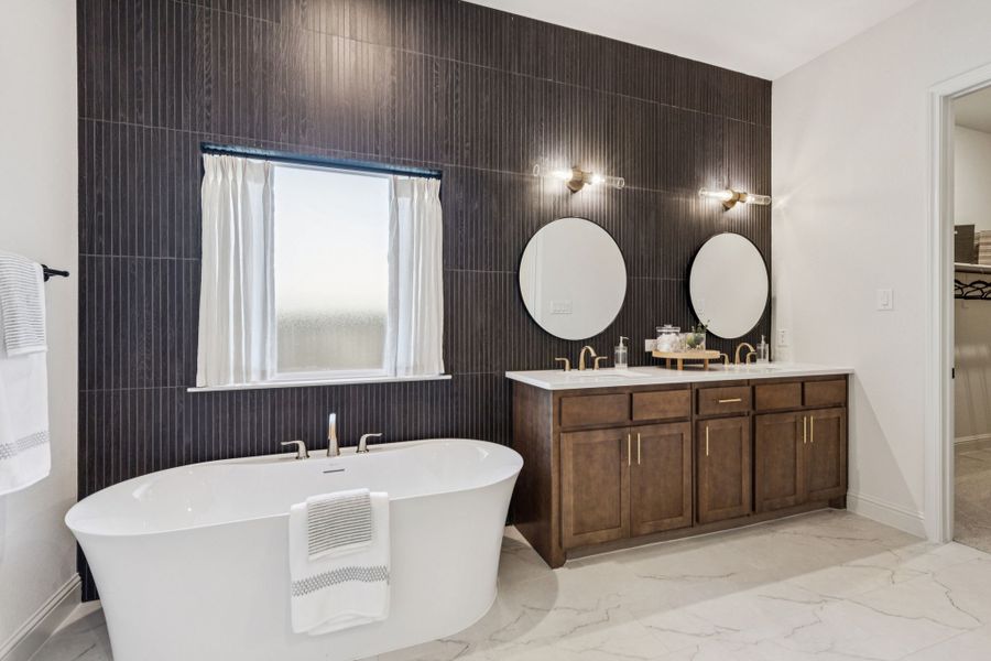 Furnished interior in a model home at Timberbrook in Justin (Image 20). Furnished interior in a model home at Timberbrook in Justin (Image 20).