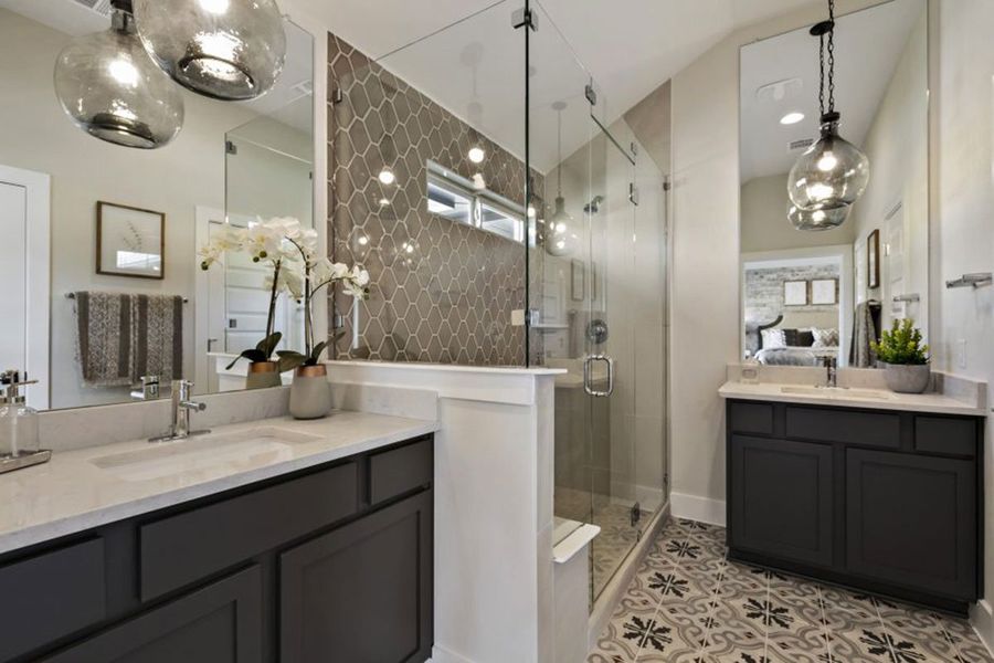 Furnished interior in a model home at Orchard Ridge in Liberty Hill (Image 7).