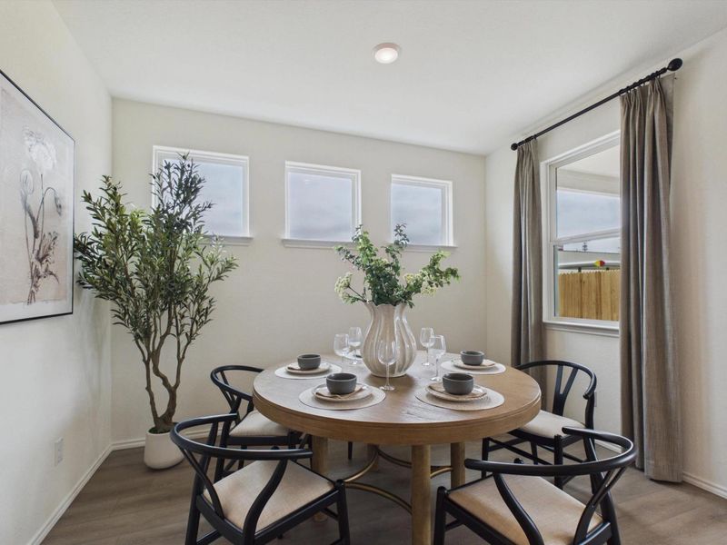 Furnished interior in a model home at Rayburn Valley in San Antonio (Image 7). Furnished interior in a model home at Rayburn Valley in San Antonio (Image 7).
