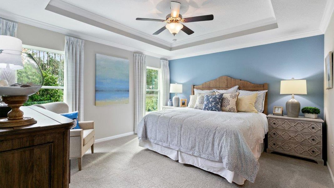 Furnished interior in a model home at American Village in Palm Coast (Image 11). Furnished interior in a model home at American Village in Palm Coast (Image 11).