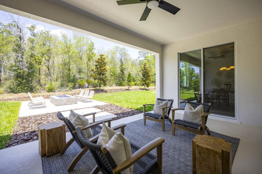 Outdoor living spaces curated for any occasion | Trinity Gardens | New Homes in DeLand, FL | Landsea Homes