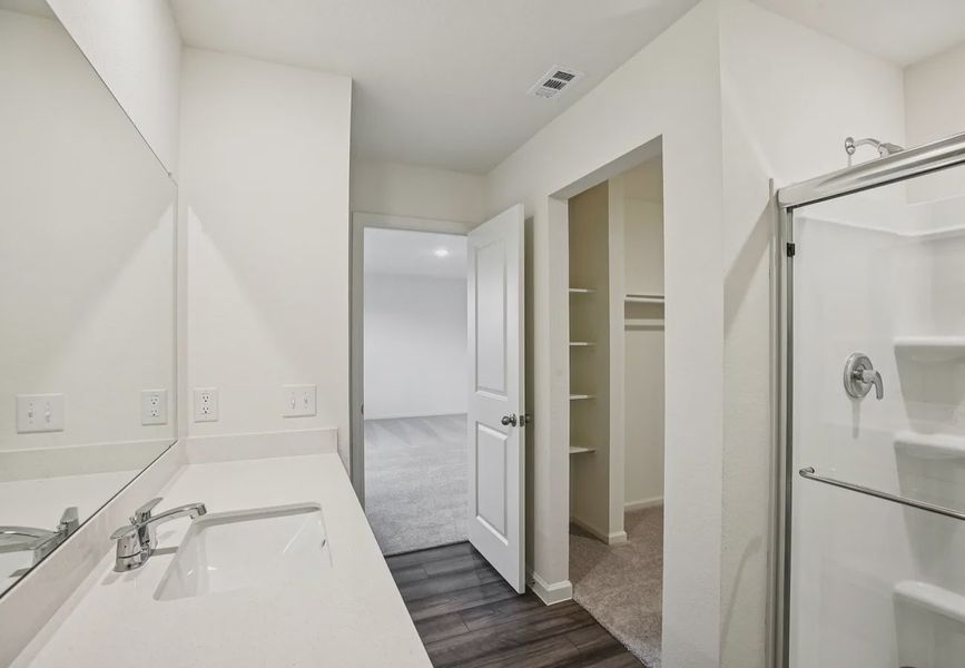 Furnished interior in a model home at Chapel Run in Montgomery (Image 8).