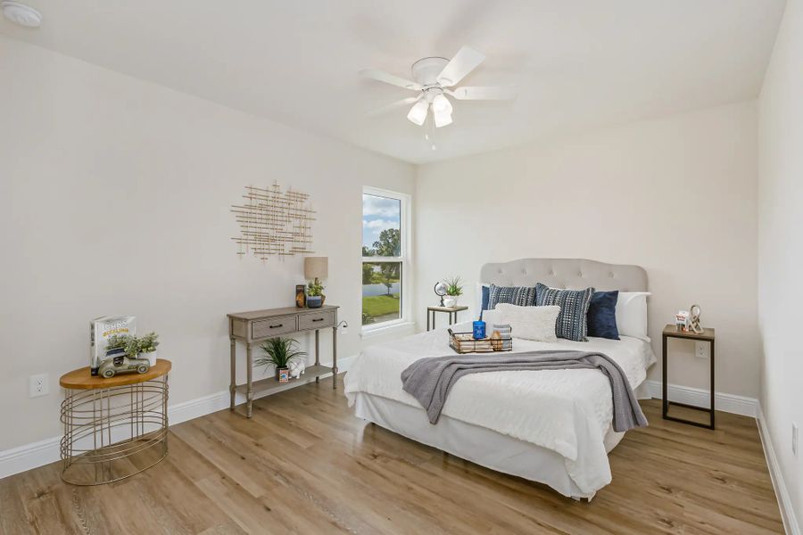 Furnished interior in a model home at Hidden Woods in Melbourne (Image 23).