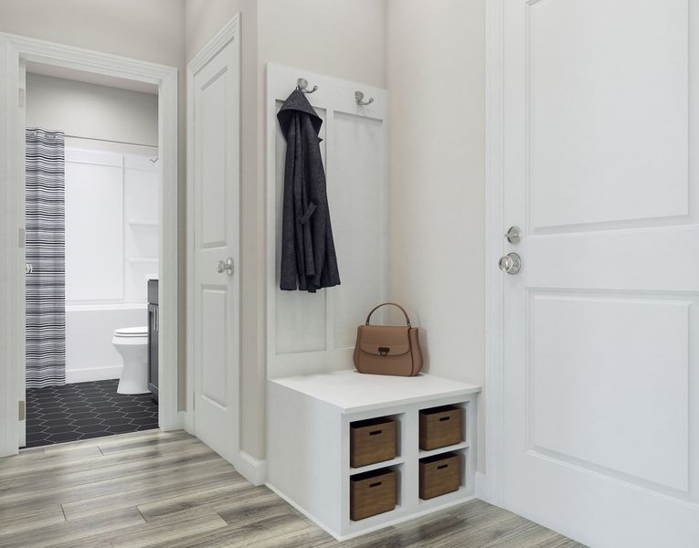 Furnished interior in a model home at Chatham Park in Pittsboro (Image 39).