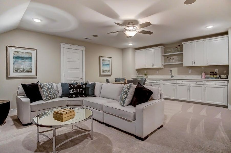 Furnished interior in a model home at Arbor West in Dawsonville (Image 23).