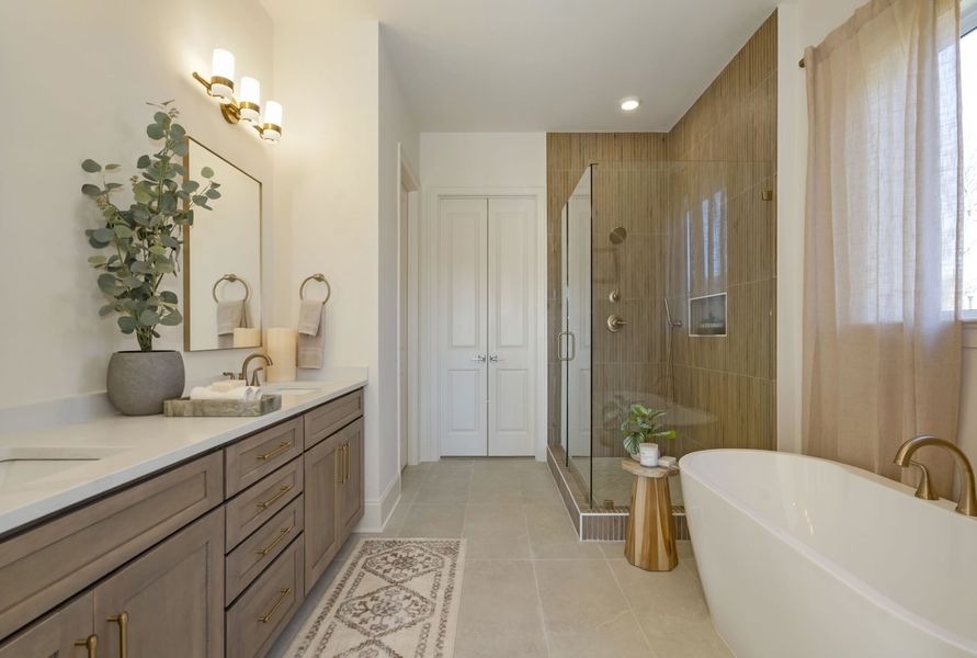 Furnished interior in a model home at Station Hill in Franklin (Image 5).