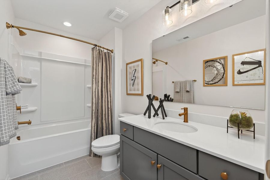 Furnished interior in a model home at Chastain in Ooltewah (Image 44).