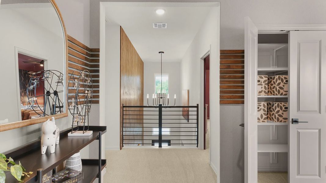 Furnished interior in a model home at Piedmont in San Antonio (Image 48).