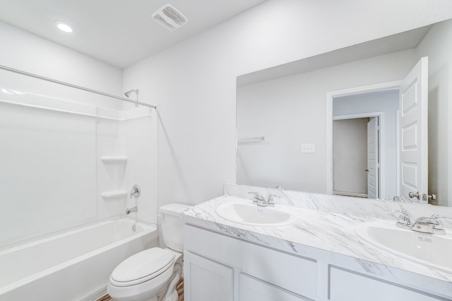 Furnished interior in a model home at Courtland Place in Cleburne (Image 17).