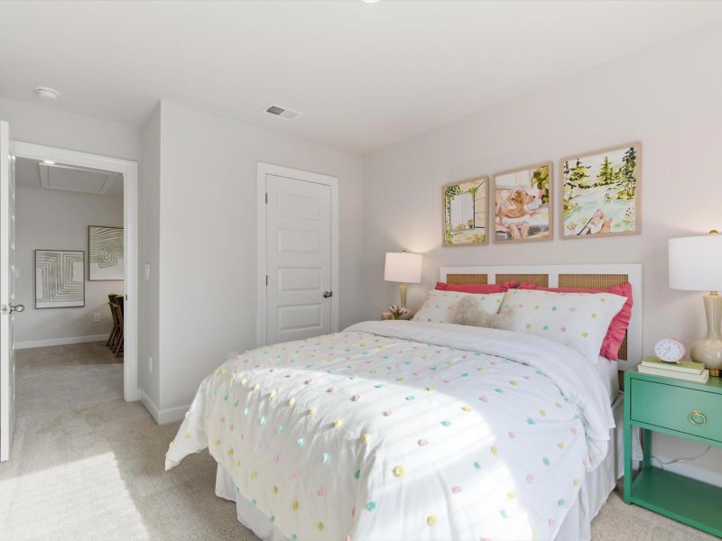 Furnished interior in a model home at Crossing at Abner Creek Townes in Greer (Image 14). Furnished interior in a model home at Crossing at Abner Creek Townes in Greer (Image 14).