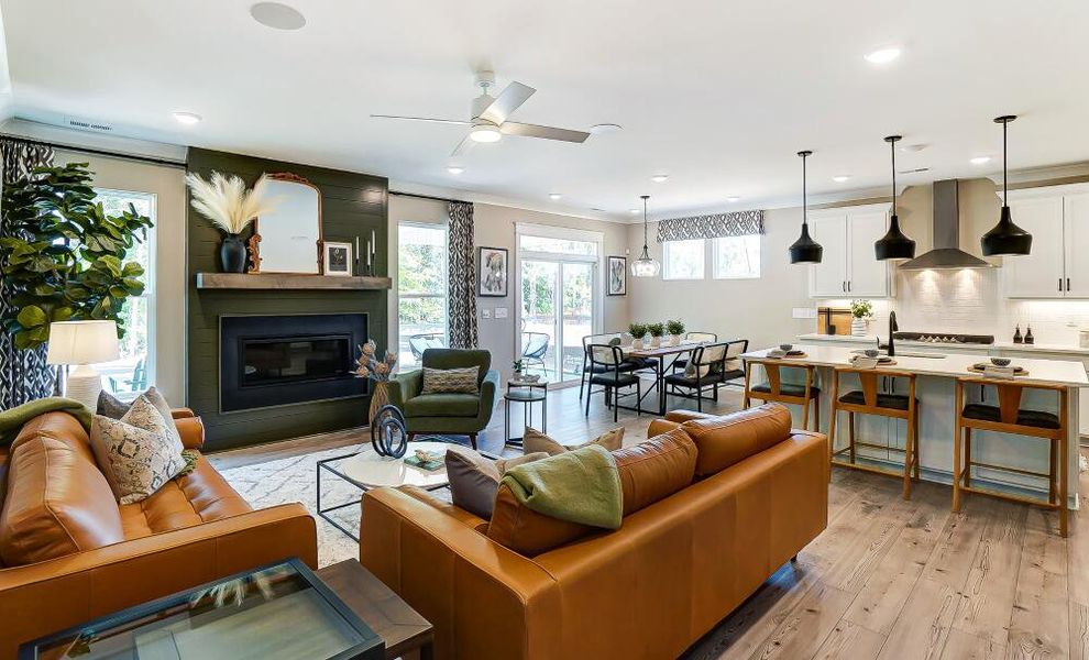 Furnished interior in a model home at Hancock Farms in Aiken (Image 4).