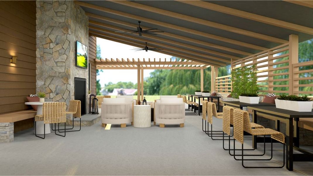 Clubhouse outdoor lounge Clubhouse outdoor lounge