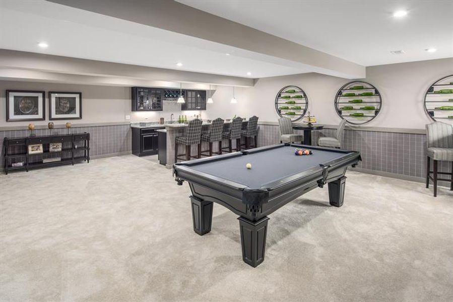 Furnished interior in a model home at Crystal Falls Estates in Dawsonville (Image 10).