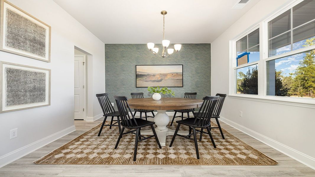 Furnished interior in a model home at Belle Park in North Myrtle Beach (Image 5). Furnished interior in a model home at Belle Park in North Myrtle Beach (Image 5).