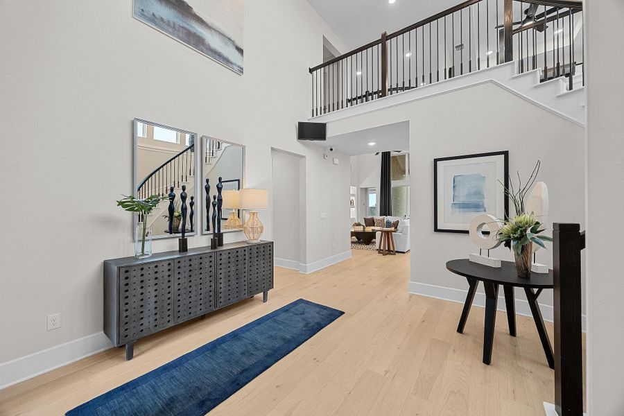 Furnished interior in a model home at Lakeside at Tessera - 50' in Lago Vista (Image 17). Furnished interior in a model home at Lakeside at Tessera - 50' in Lago Vista (Image 17).