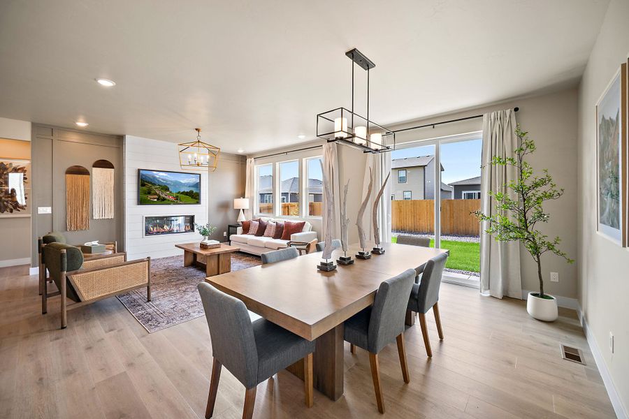 Furnished interior in a model home at The Glen-12 in Colorado Springs (Image 23).