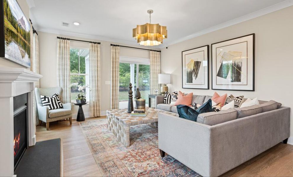 Furnished interior in a model home at Villas at Dawsonville in Dawsonville (Image 6).