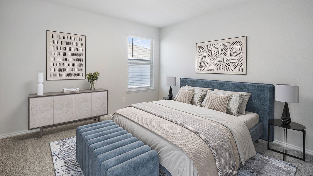 Furnished interior in a model home at Creekside Hills in Copperas Cove (Image 12).