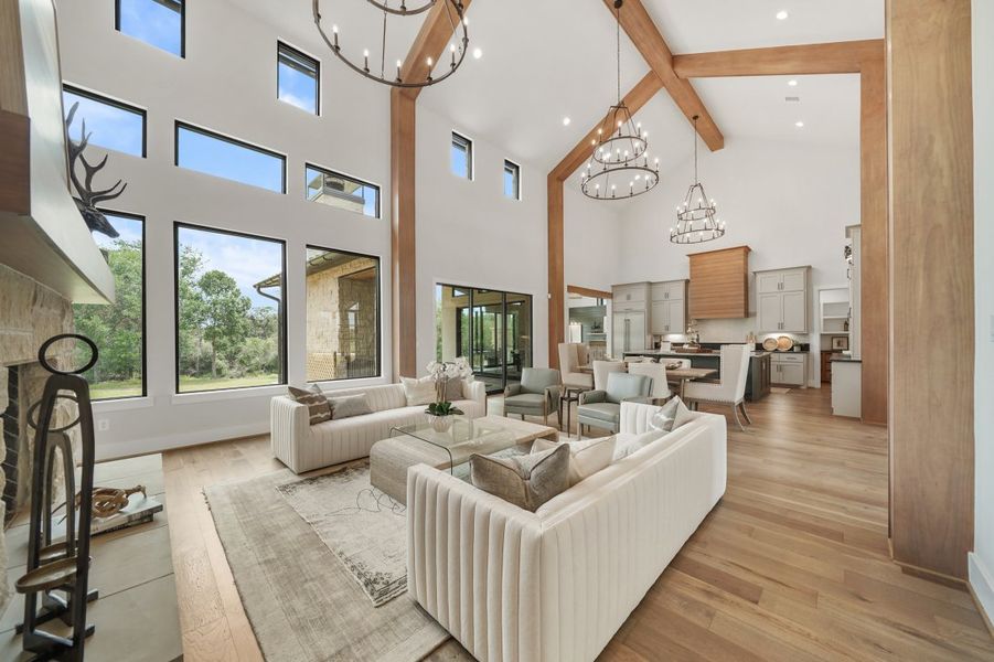 Furnished interior in a model home at Chapel View in Heath (Image 12).