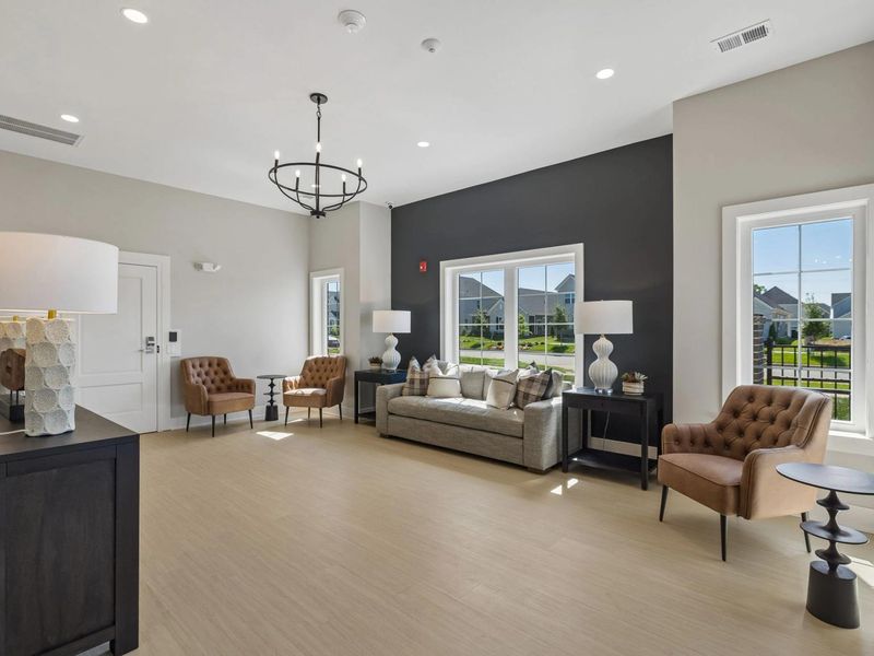 Furnished interior in a model home at Bradshaw Farms in Mount Juliet (Image 32).