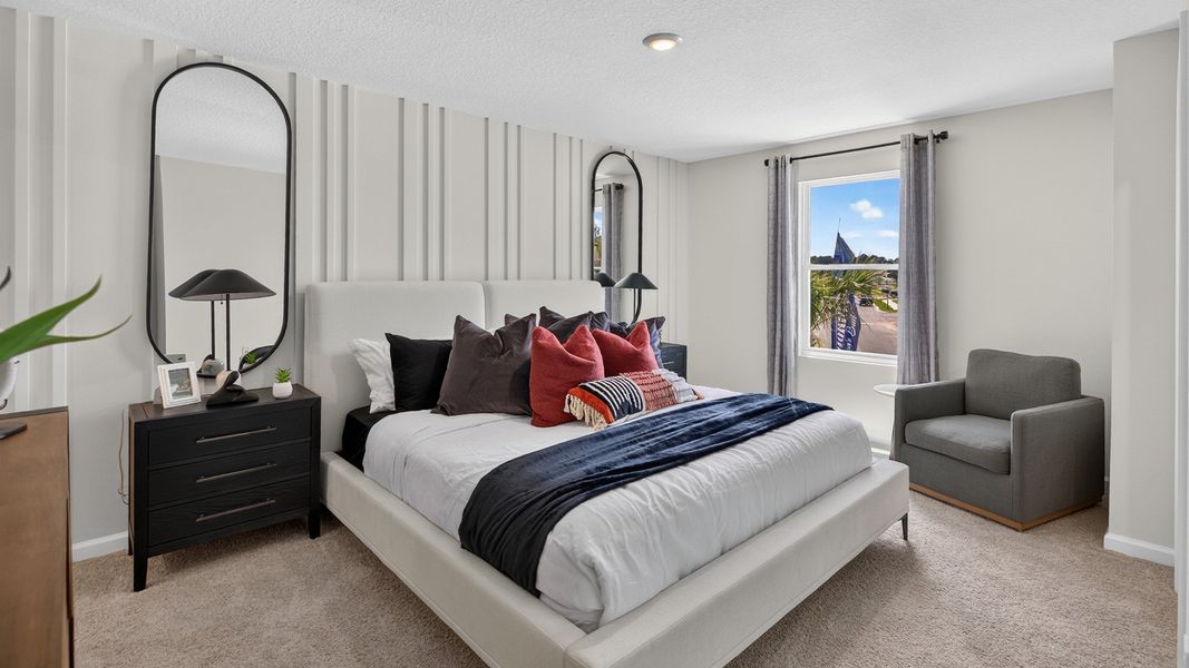 Furnished interior in a model home at Bridle Creek Townhomes in Jacksonville (Image 20). Furnished interior in a model home at Bridle Creek Townhomes in Jacksonville (Image 20).