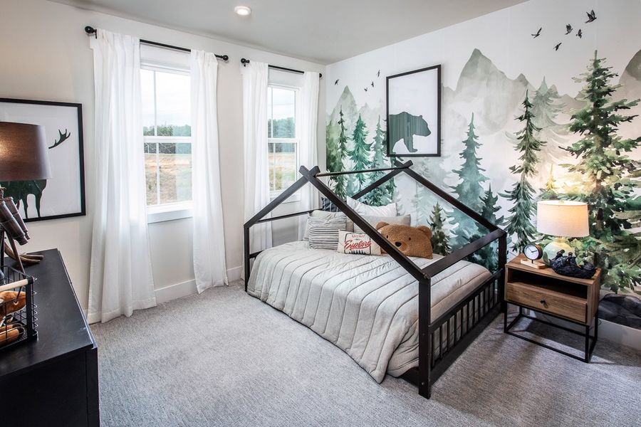 Furnished interior in a model home at Hillside Manor in Powder Springs (Image 15).