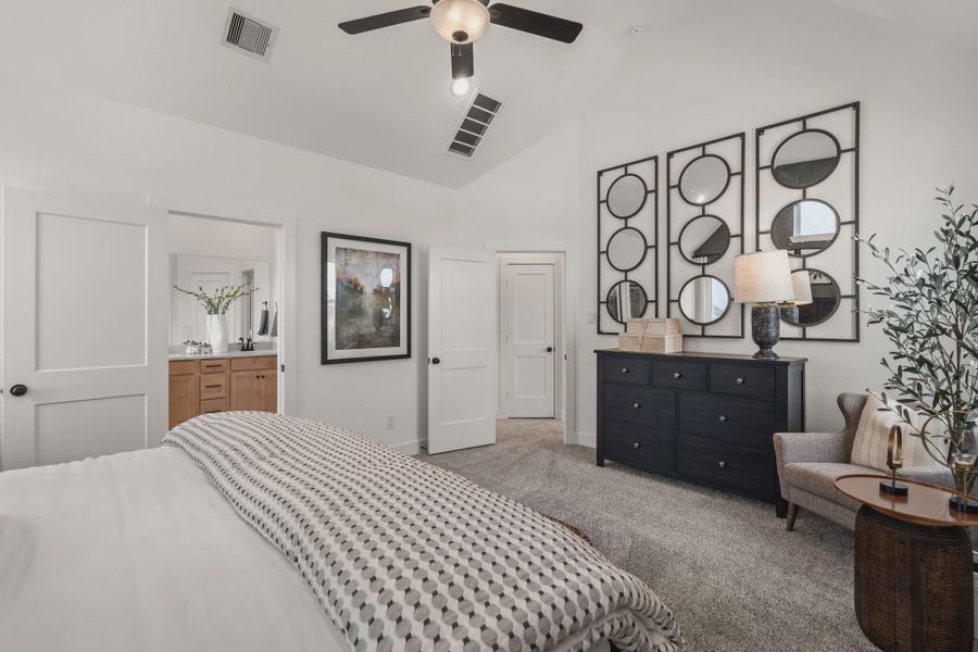 Furnished interior in a model home at Park Hill in Stafford (Image 15).