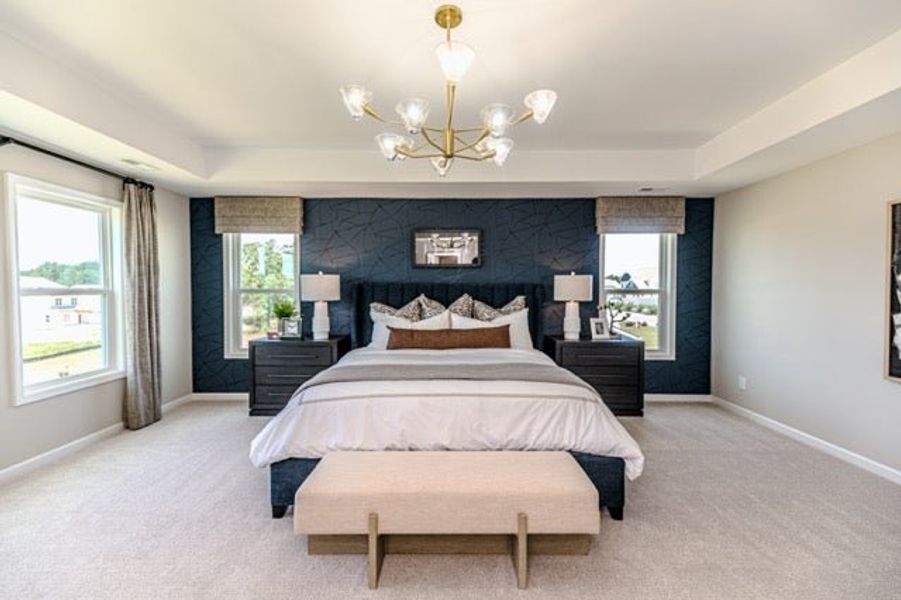 Furnished interior in a model home at Pembroke in Hope Mills (Image 39).