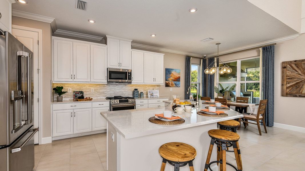 Furnished interior in a model home at The Cove at West Port in Port Charlotte (Image 53). Furnished interior in a model home at The Cove at West Port in Port Charlotte (Image 53).