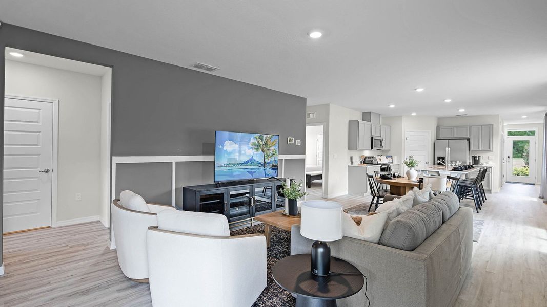 Furnished interior in a model home at Millstone in Lakeland (Image 4).